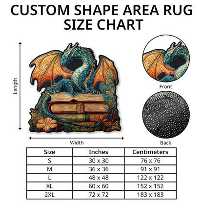 Poinsettia Elegance Custom Shape Area Rug GFTOTP21170