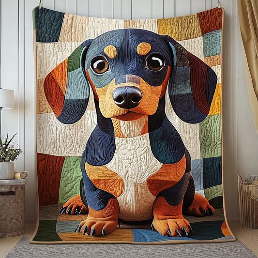 Dachshund Quilted Blanket GFTOAB079