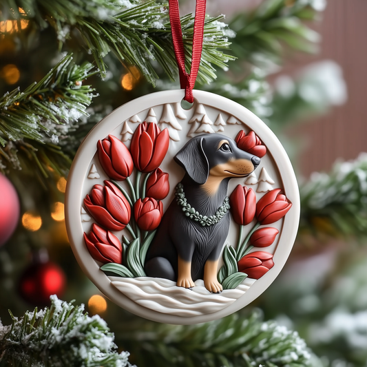 Dachshund Mica Ornament GFTOAB1052