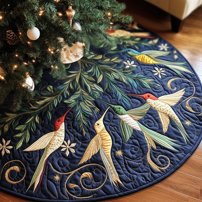 Christmas Humming Bird Quilted Tree Skirt GFTOAB1168