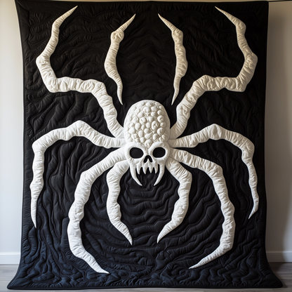 Black Spider Quilted Blanket GFTOAB1342