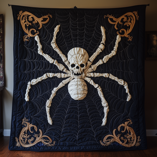 Black Spider Quilted Blanket GFTOAB1343