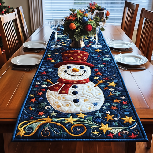 Christmas Snowman Quilted Table Runner GFTOAB1659