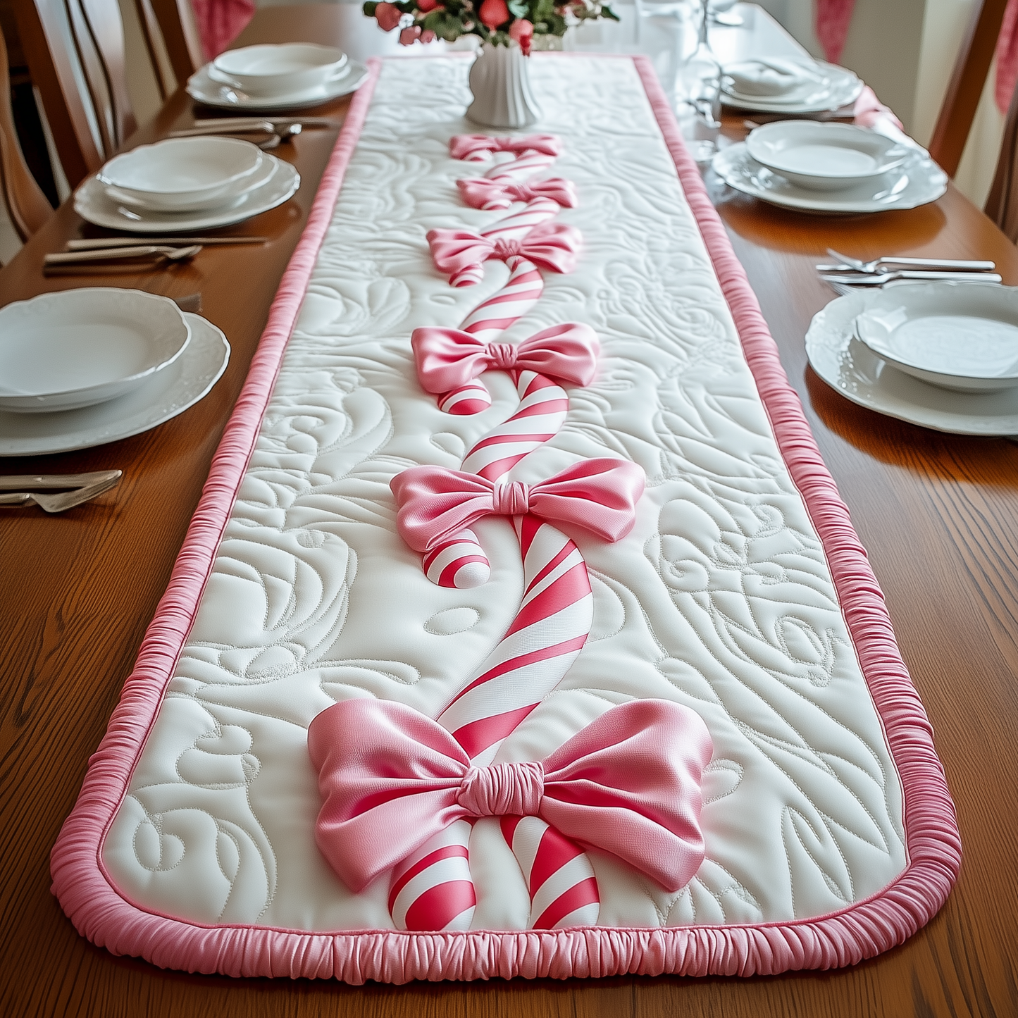 Candy Canes Quilted Table Runner GFTOAB1719