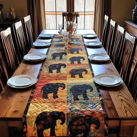 Mighty Elephant Quilted Table Runner GFTOAB2058