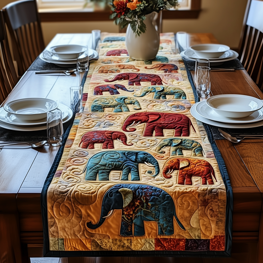 Mighty Elephant Quilted Table Runner GFTOAB2059