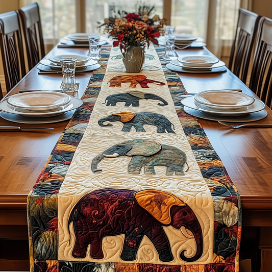 Mighty Elephant Quilted Table Runner GFTOAB2061