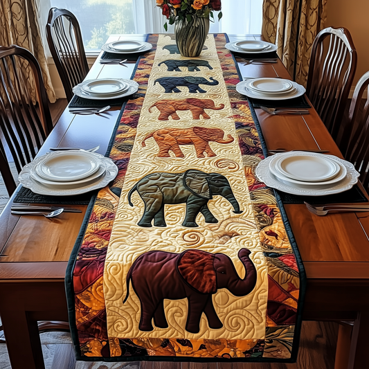 Mighty Elephant Quilted Table Runner GFTOAB2062