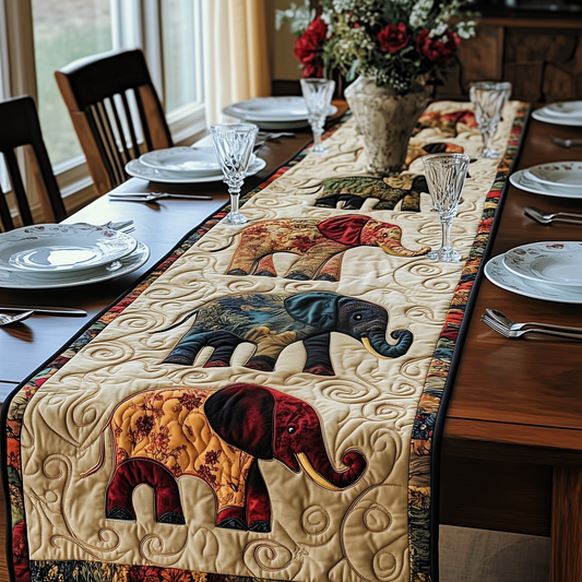 Mighty Elephant Quilted Table Runner GFTOAB2063