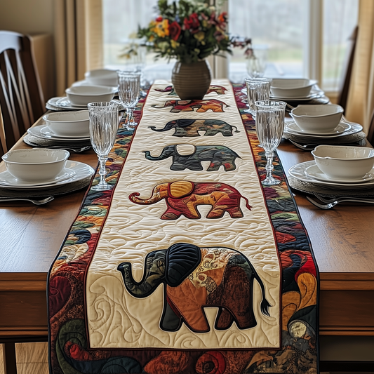 Mighty Elephant Quilted Table Runner GFTOAB2064