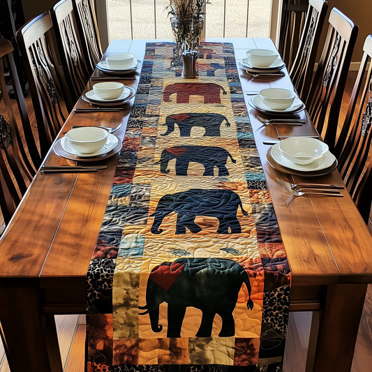 Mighty Elephant Quilted Table Runner GFTOAB2066