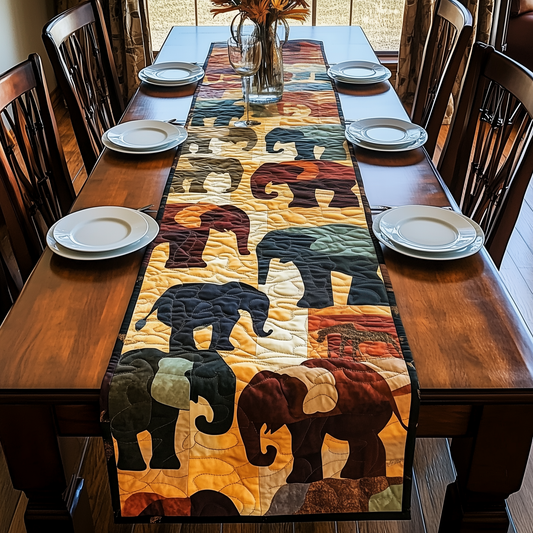 Mighty Elephant Quilted Table Runner GFTOAB2067