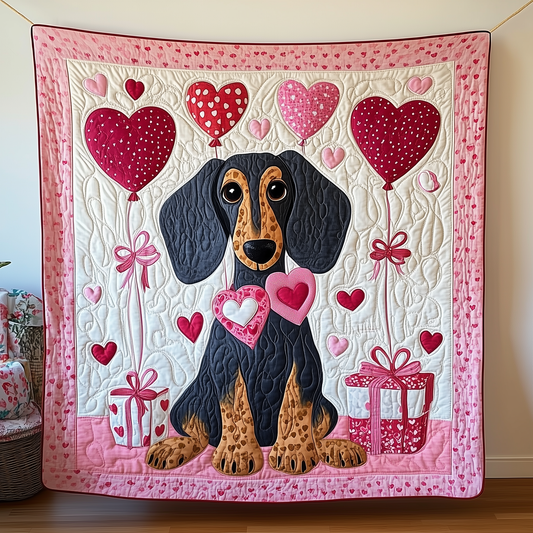 Dachshund Love Quilted Blanket GFTOAB2081