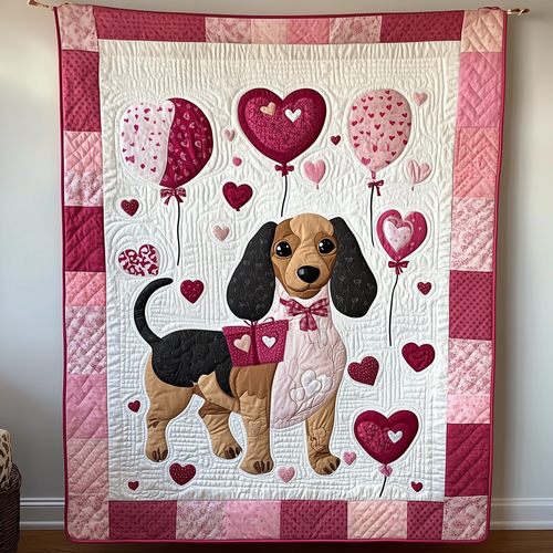 Dachshund Love Quilted Blanket GFTOAB2082