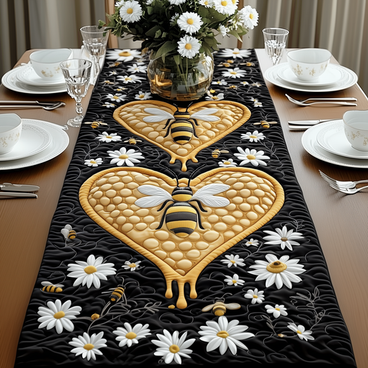 Valentine Bee Quilted Table Runner GFTOAB2112