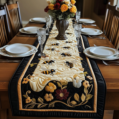 Floral Bee Quilted Table Runner GFTOAB2113