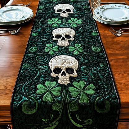 Gothic Shamrock Quilted Table Runner GFTOAB2168