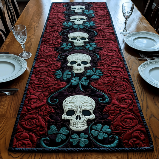 Gothic Shamrock Quilted Table Runner GFTOAB2171