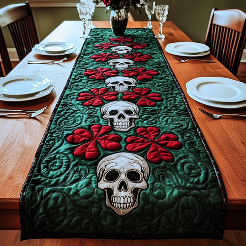 Gothic Shamrock Quilted Table Runner GFTOAB2172