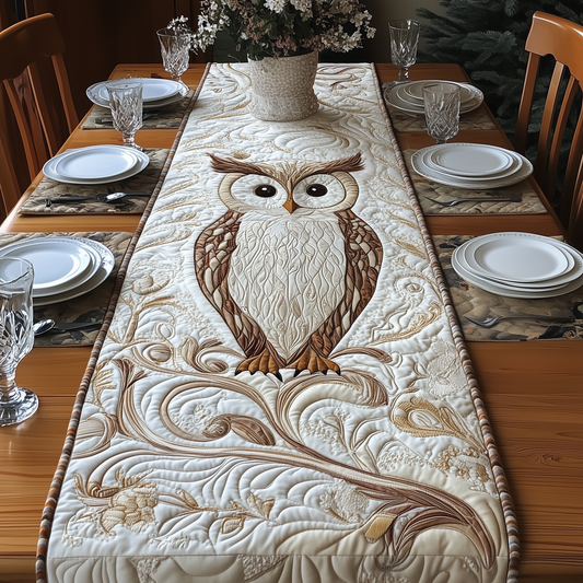 Winter Owl Quilted Table Runner GFTOAB2326