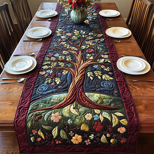 Stunning Tree Of Life Quilted Table Runner GFTOAB2378