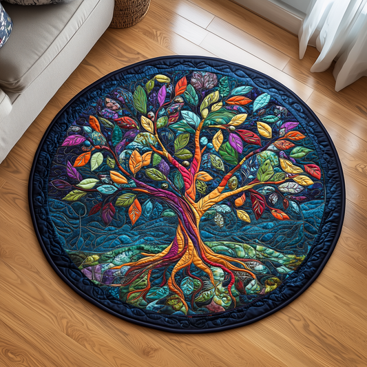 Tree Of Life Quilted Round Mat GFTOAB2424