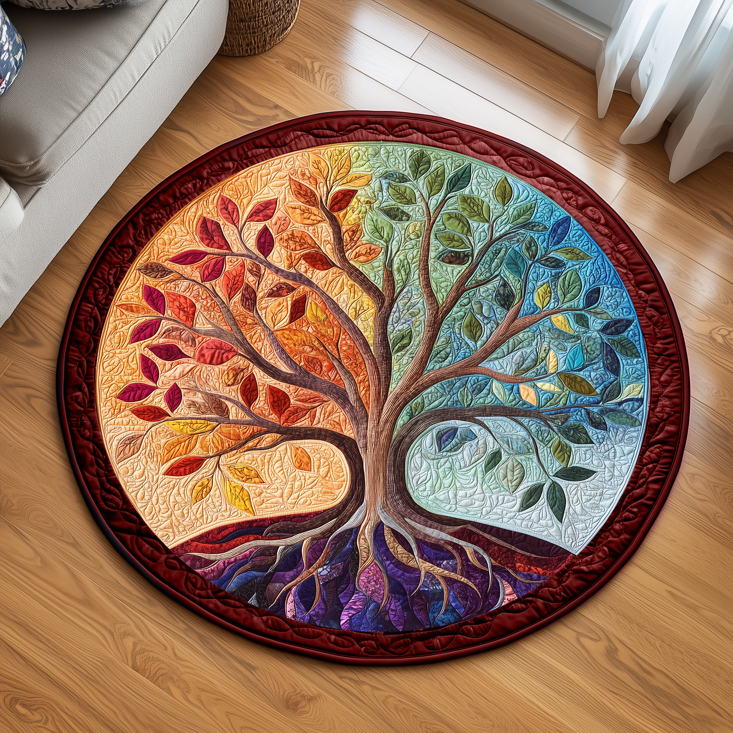 Tree Of Life Quilted Round Mat GFTOAB2426