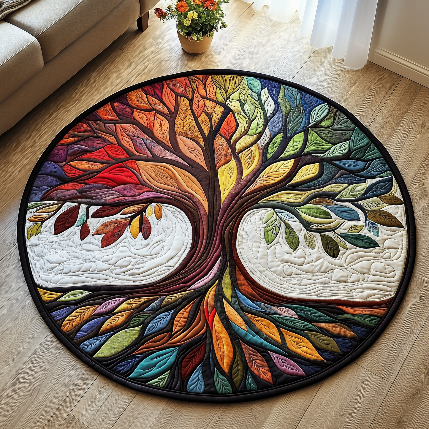 Tree Of Life Quilted Round Mat GFTOAB2429