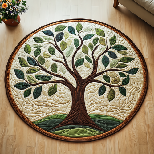 Tree Of Life Quilted Round Mat GFTOAB2432