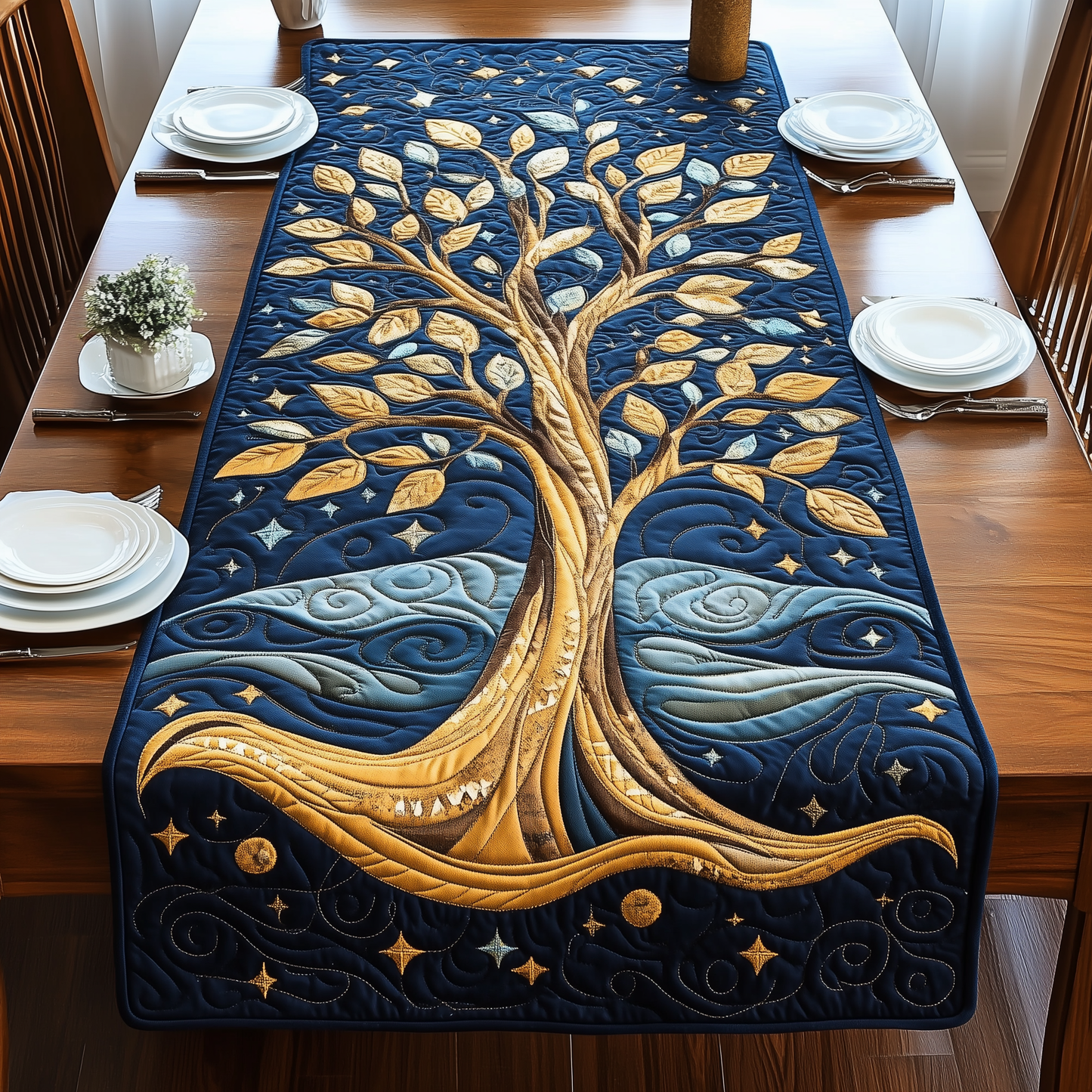 Tree Of Life Quilted Table Runner GFTOAB2582