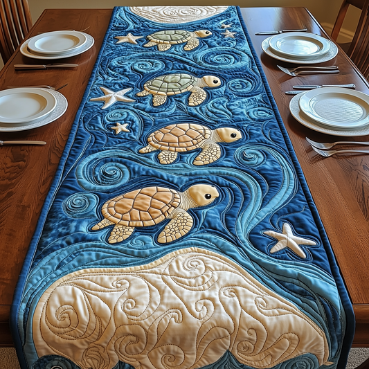 Sea Turtles Quilted Table Runner GFTOAB2667