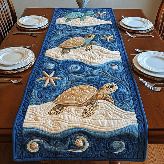 Sea Turtles Quilted Table Runner GFTOAB2668