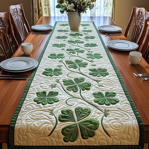 Irish Shamrock Quilted Table Runner GFTOAB2680