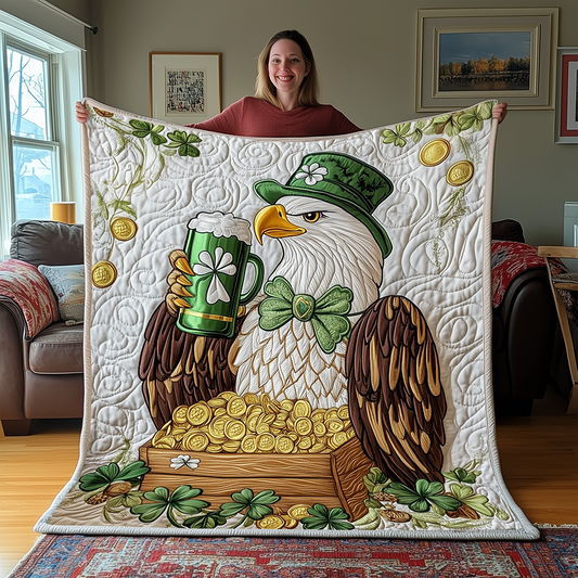 Celebrate St Patrick Day Quilted Blanket GFTOAB2778