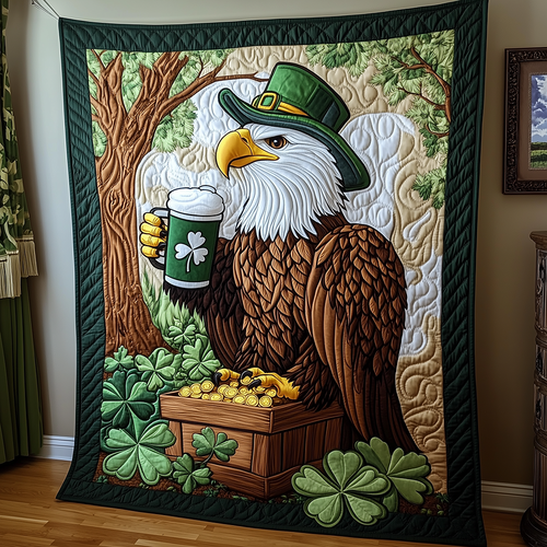 Celebrate St Patrick Day Quilted Blanket GFTOAB2780