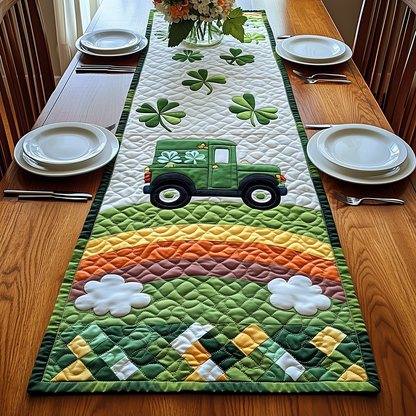 Green Truck Quilted Table Runner GFTOAB2792