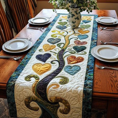 Tree Of Heart Quilted Table Runner GFTOAB2837