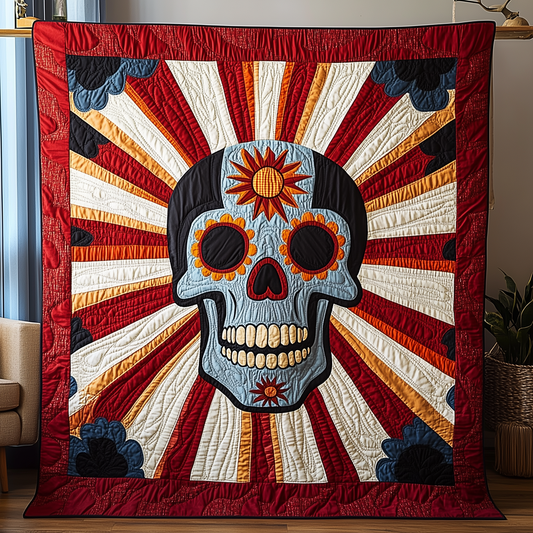 Solar Skull Quilted Blanket GFTOAB3000