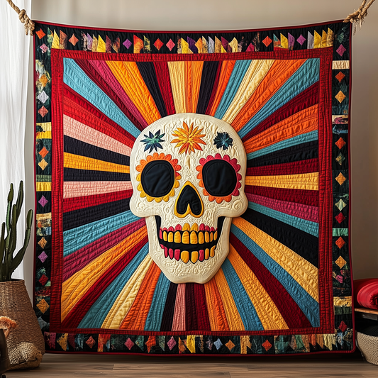 Solar Skull Quilted Blanket GFTOAB3004