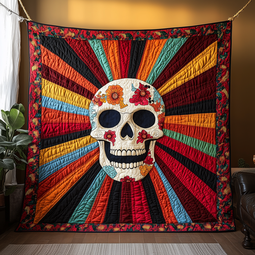 Solar Skull Quilted Blanket GFTOAB3005