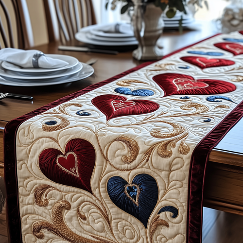 Blossoms of Love Quilted Table Runner GFTOAB3068