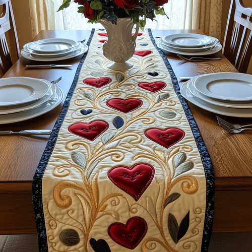 Blossoms of Love Quilted Table Runner GFTOAB3069