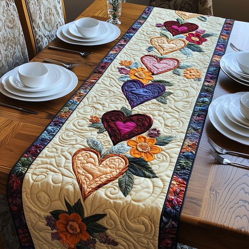 Love Among the Flowers Quilted Table Runner GFTOAB3080