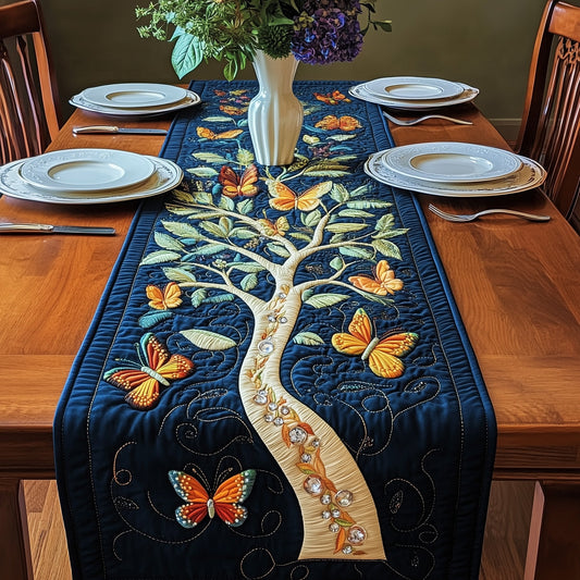 Tree Of Butterflies Quilted Table Runner GFTOAB3151