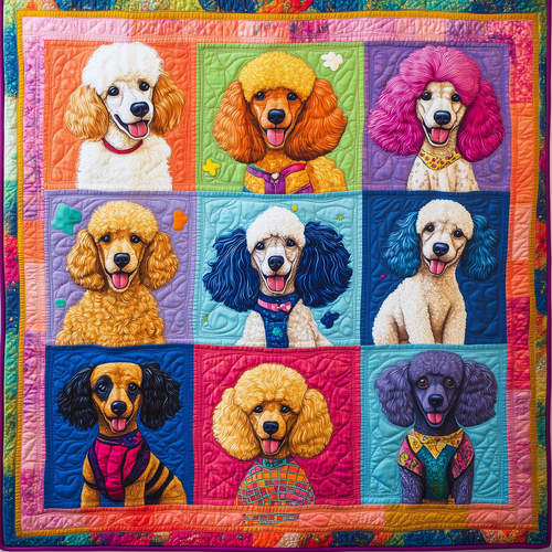 Poodle Quilted Blanket GFTOAB316