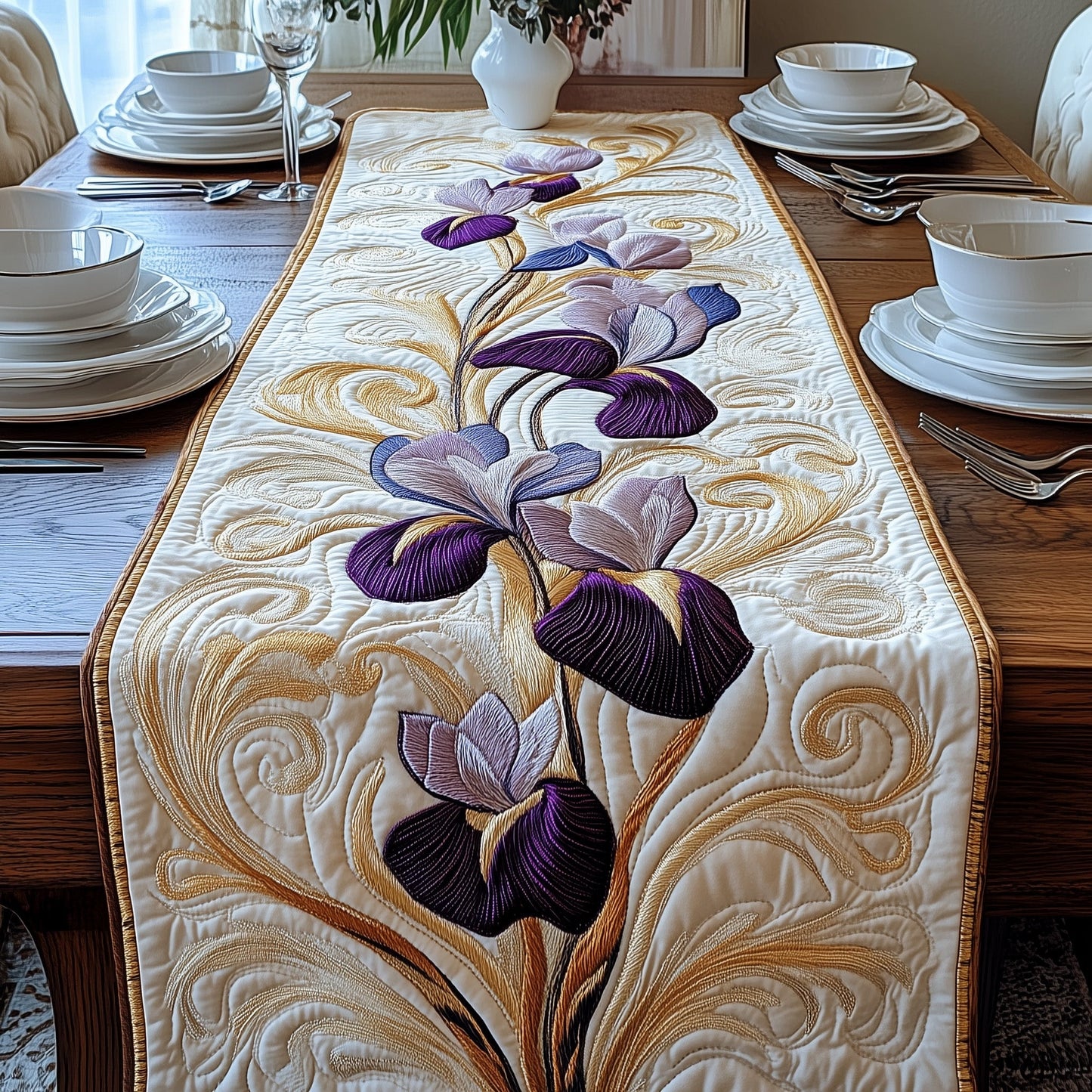 Iridescent Beauty Quilted Table Runner GFTOAB3193