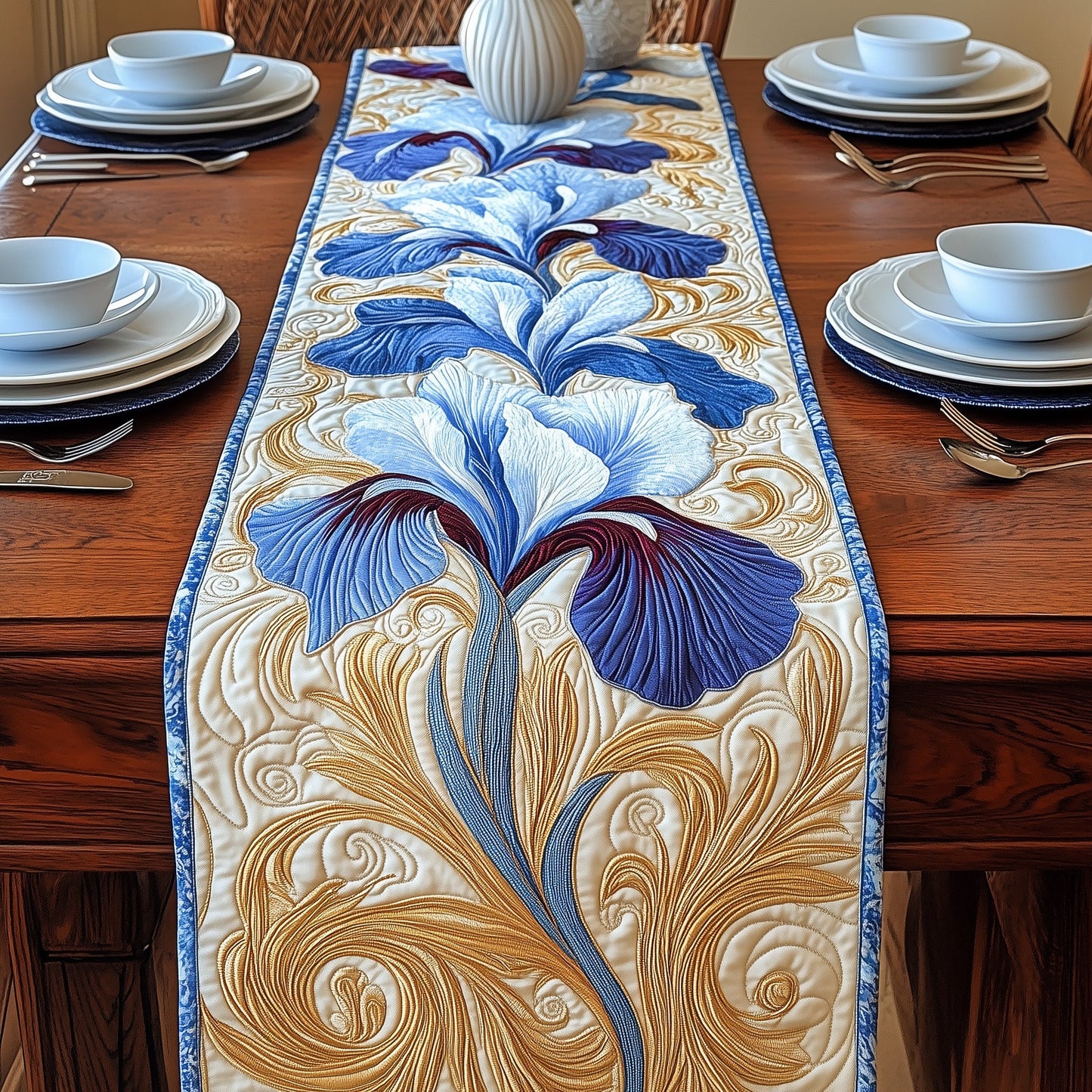 Crown Jewel of Spring Quilted Table Runner GFTOAB3198