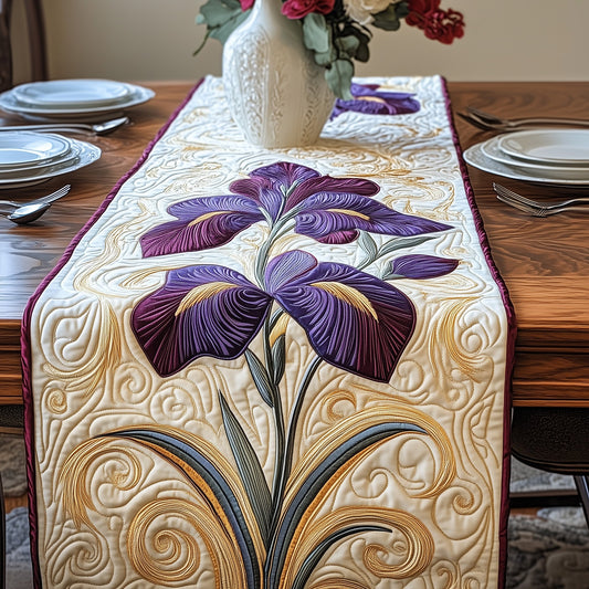 Iris Symphony Quilted Table Runner GFTOAB3199