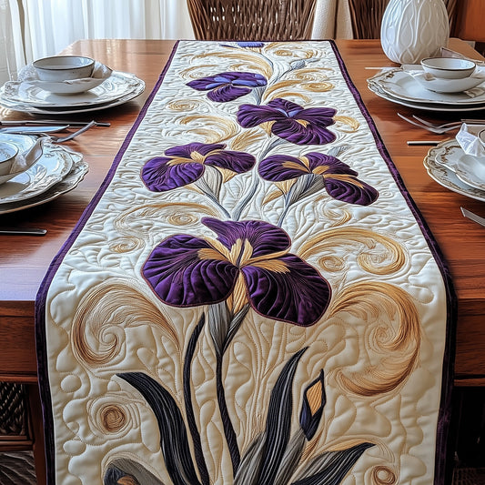 Iris Symphony Quilted Table Runner GFTOAB3200