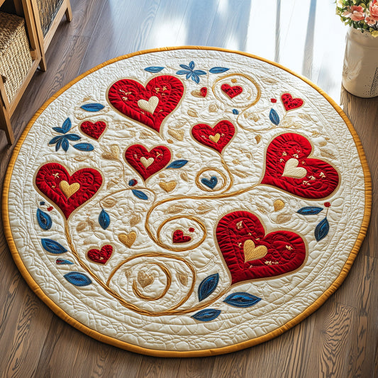 Love In Bloom Quilted Round Mat GFTOAB3299